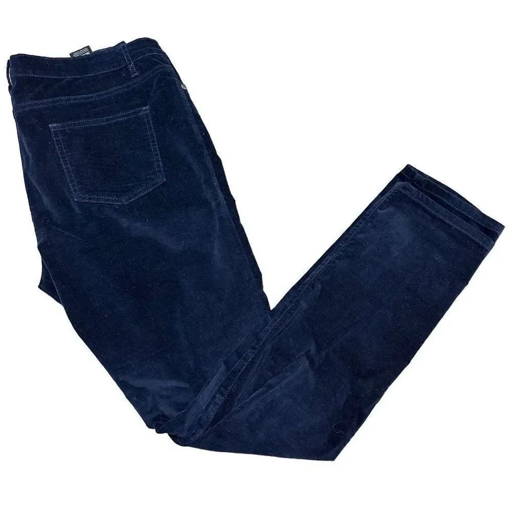 Buffalo David Bitton blue velvet mid-riser, stretch skinny, size 10/30   A546